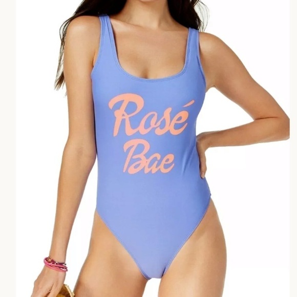 CALIFORNIA Waves Rose Bae Graphic One Piece - Picture 1 of 5